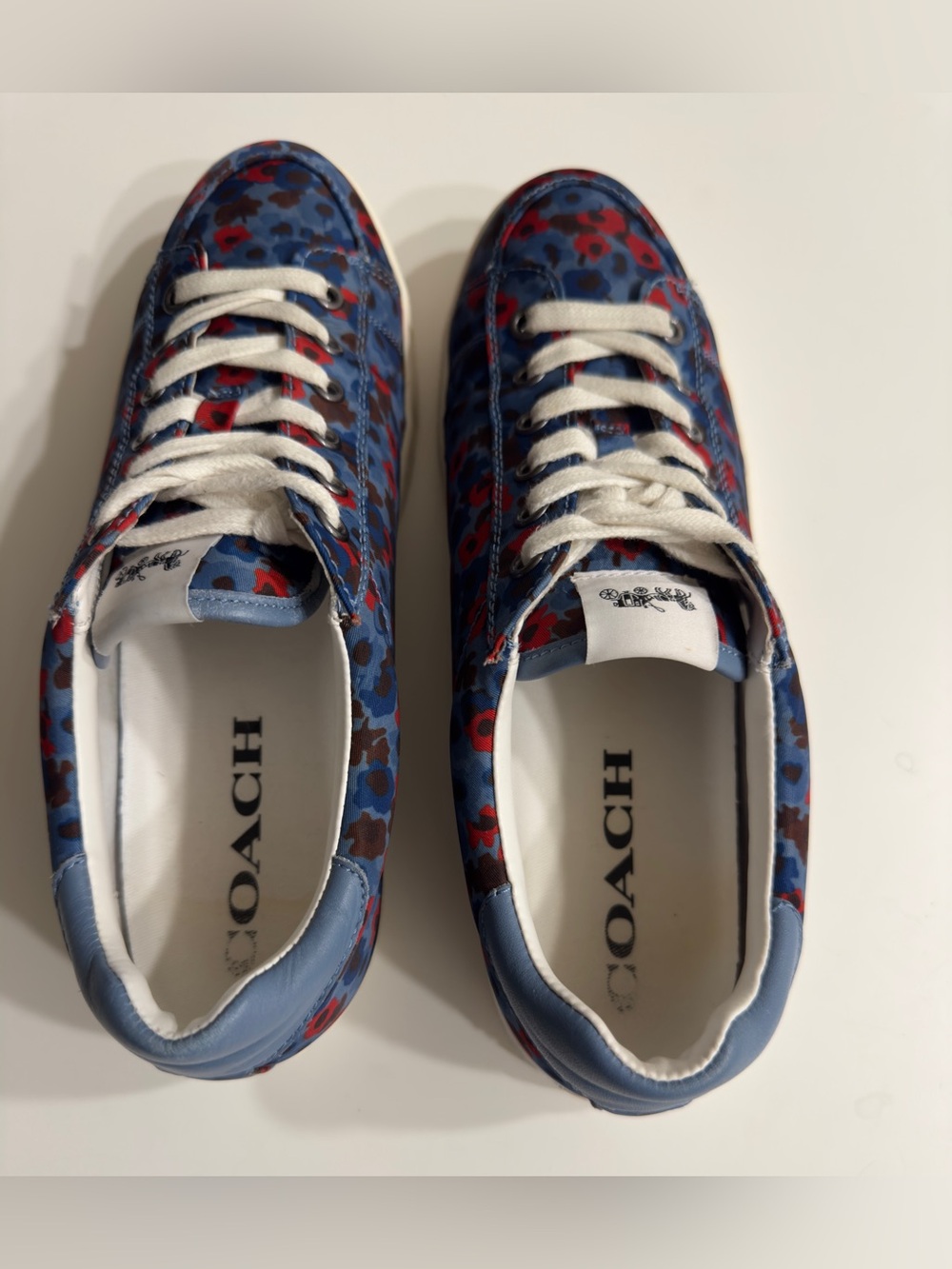 Coach Women Sneakers Porter Casual Walking Comfort Floral textile Shoe Size 8.5 - Picture 8 of 10